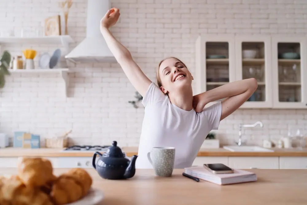 Vida cotidiana con las tarjetas cuánticas en el desayuno